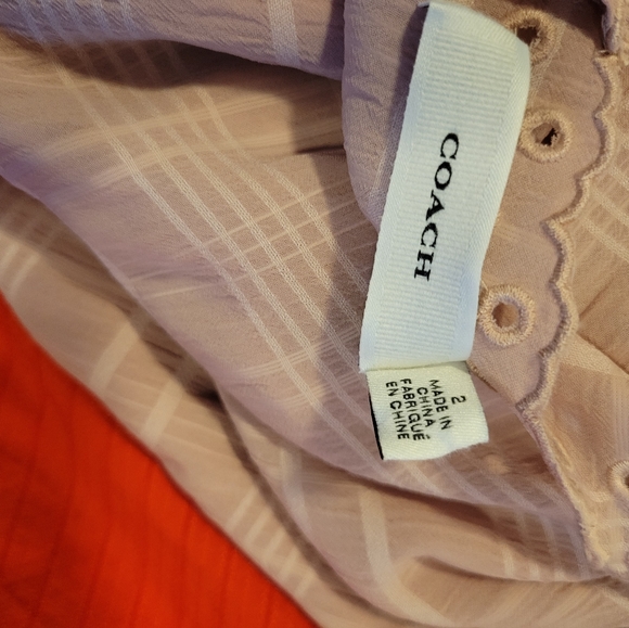 Coach dress midi cap sleeve in dusty pink - Picture 10 of 12